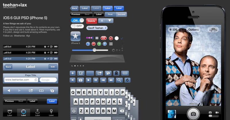 iOS 8 GUI PSD (iPhone 6)
