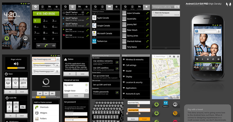 Android GUI PSD